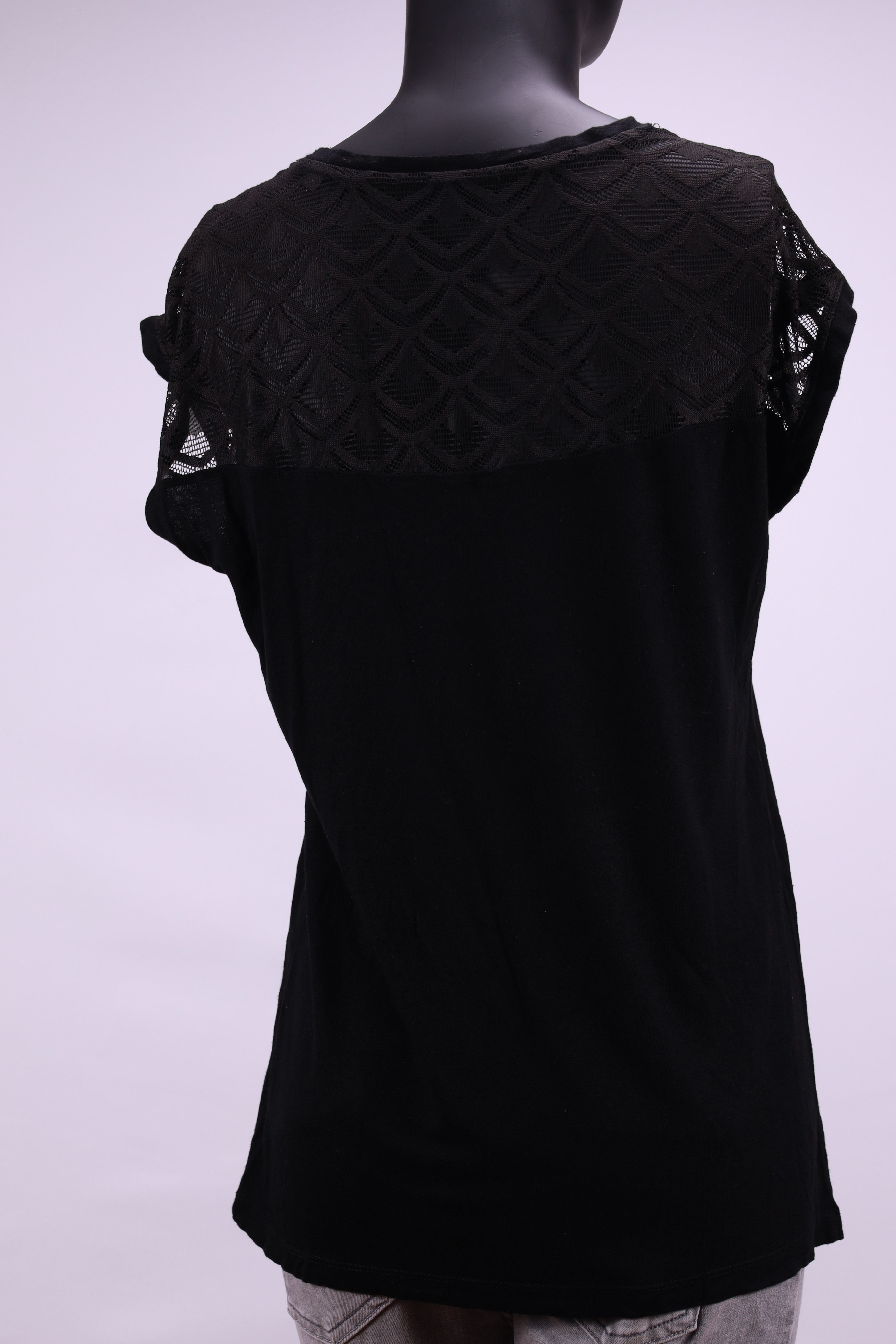 Тениска с дантела Only