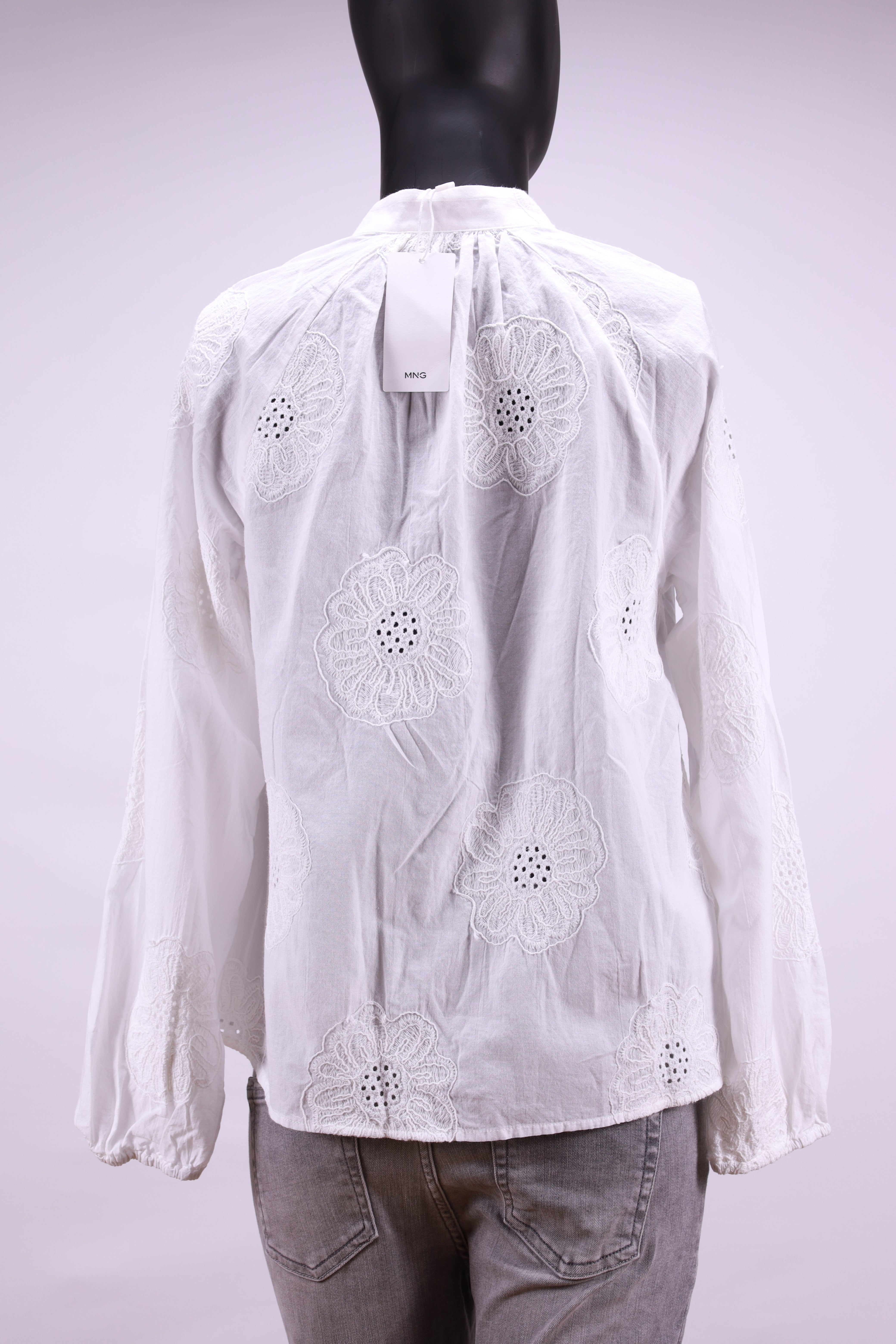 Риза с бродерия MANGO
