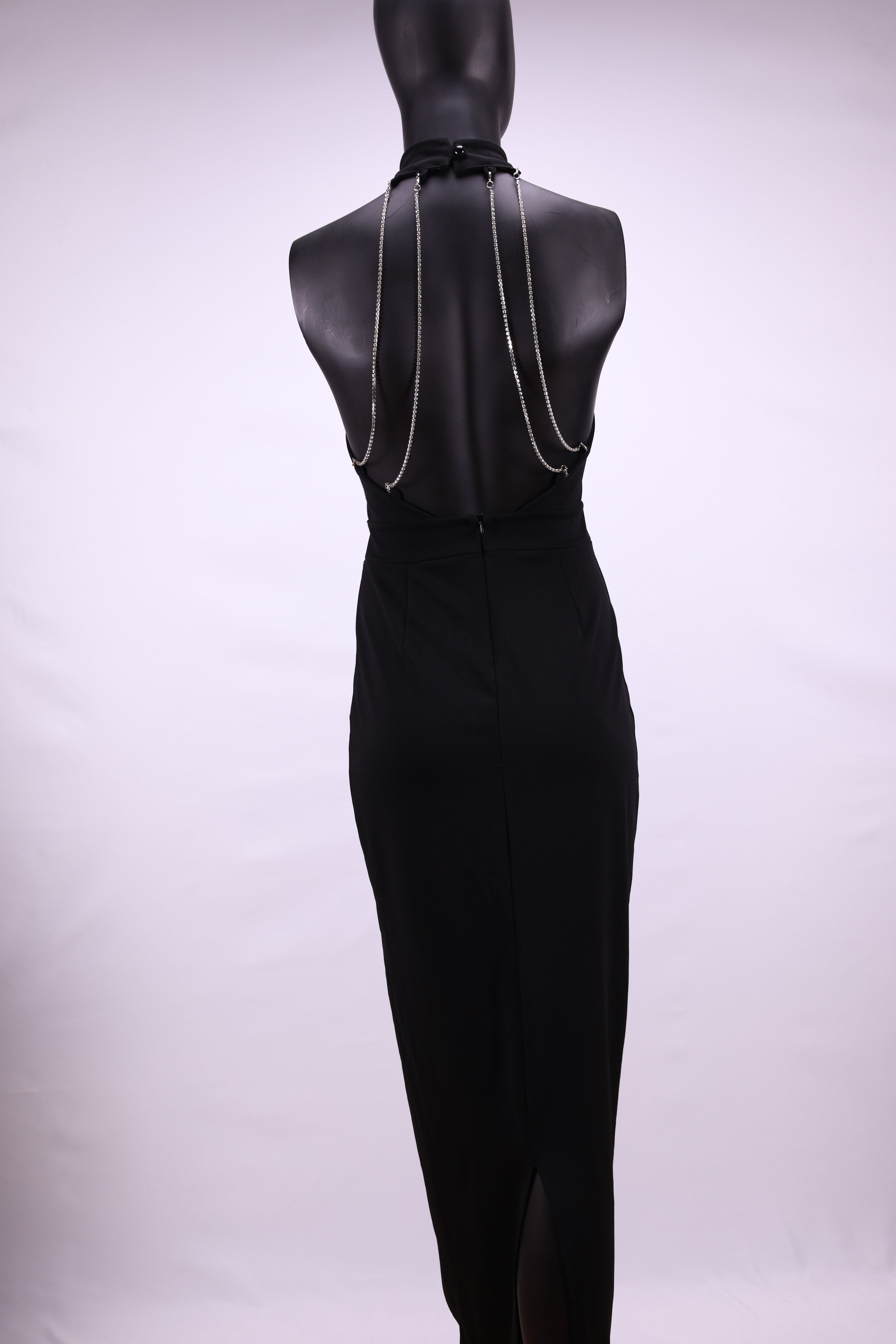 Черна официална рокля Wal G