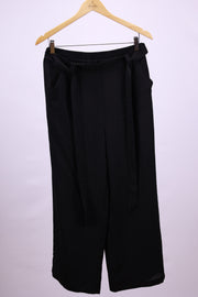 Черен широк панталон Only