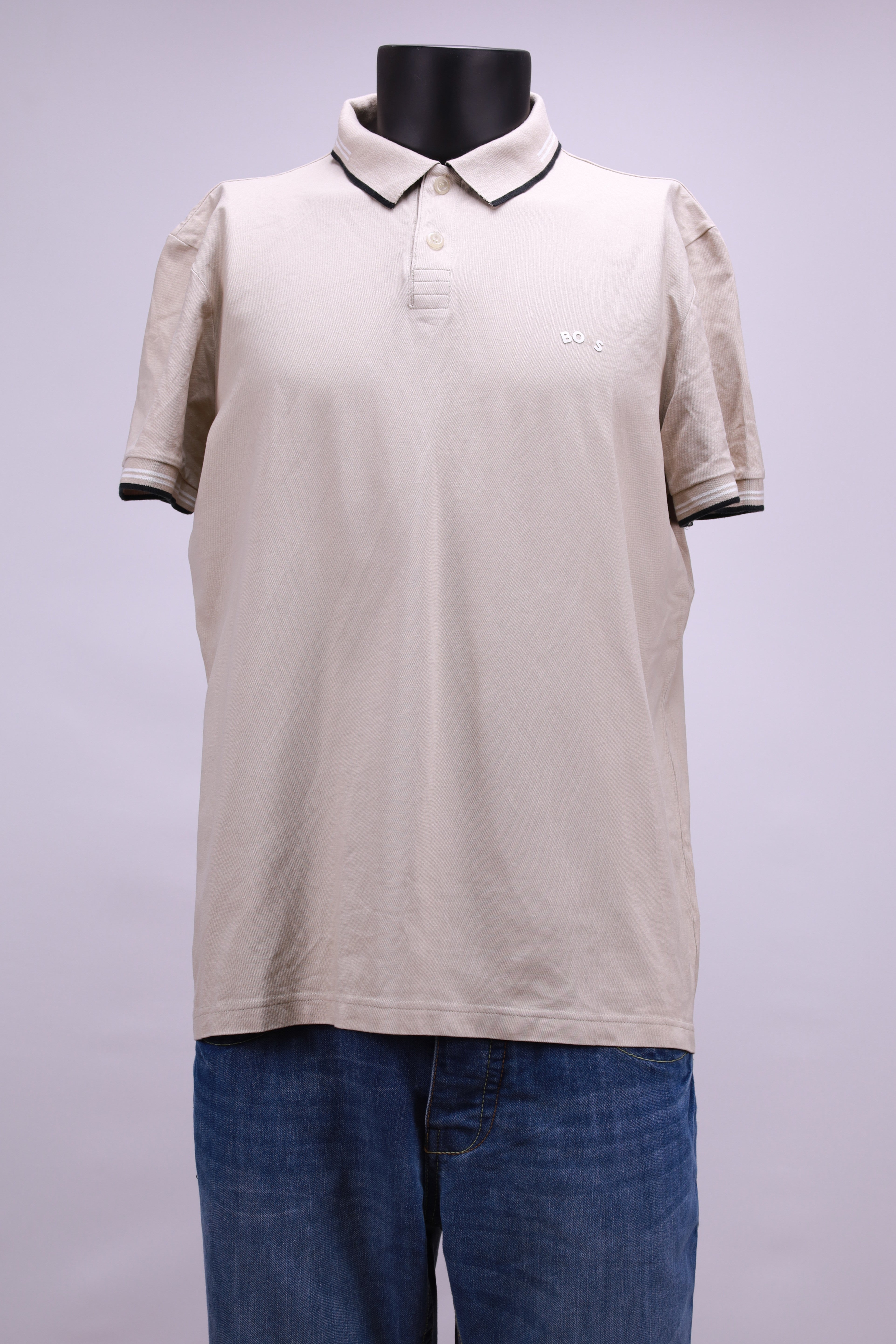 Тениска с яка Boss