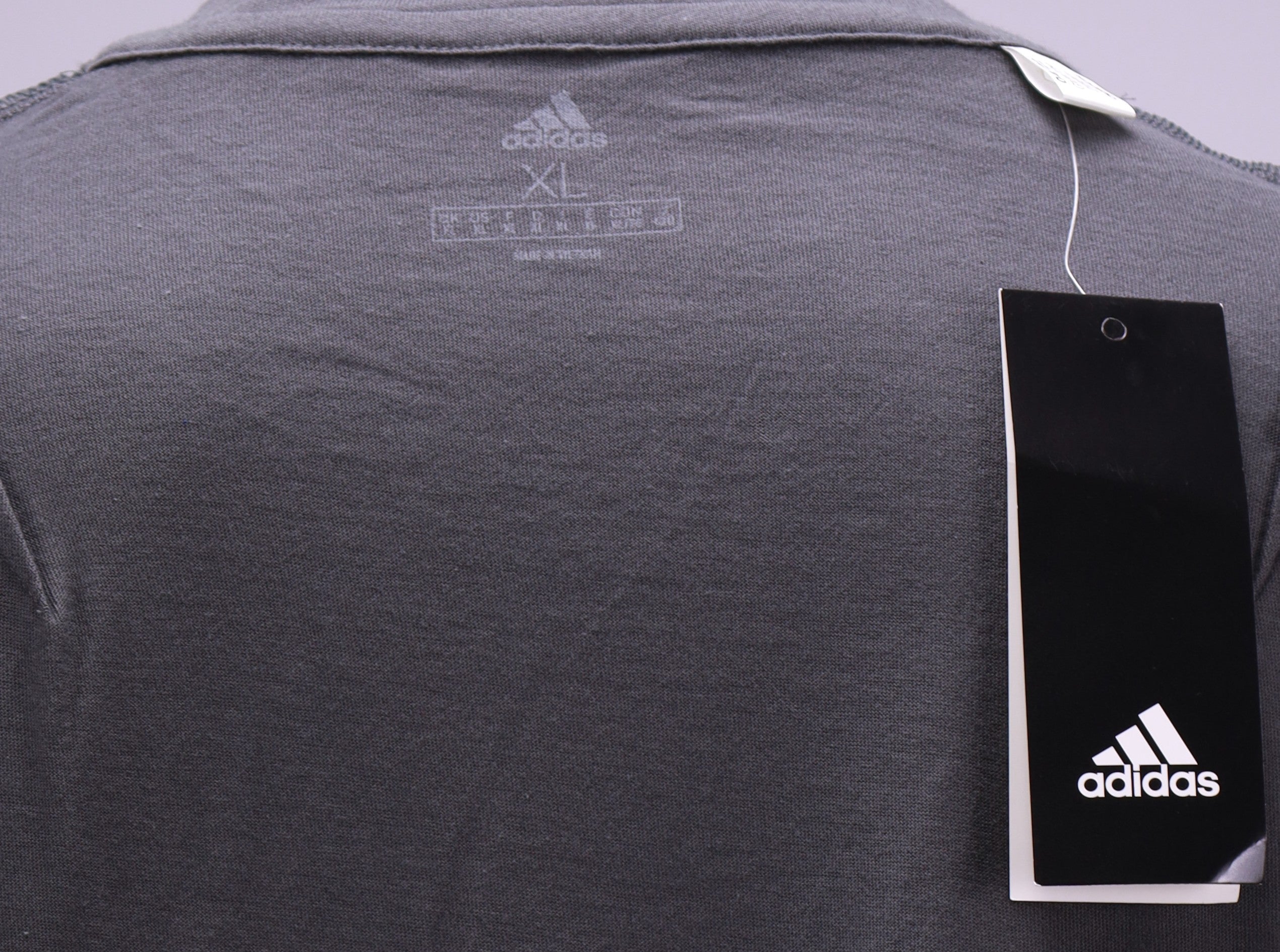 Сива тениска Adidas 3 stripes