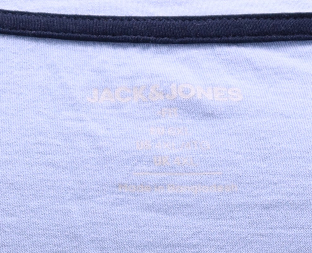 Светлосиня тениска Jack&Jones 6XL