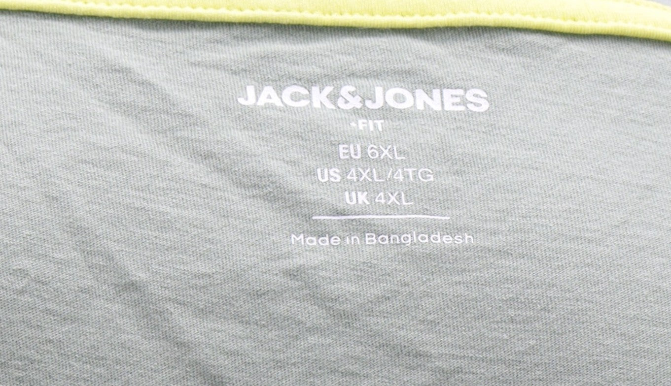 Зелена тениска Jack&Jones JJSIMON TEE CREW NECK 6XL