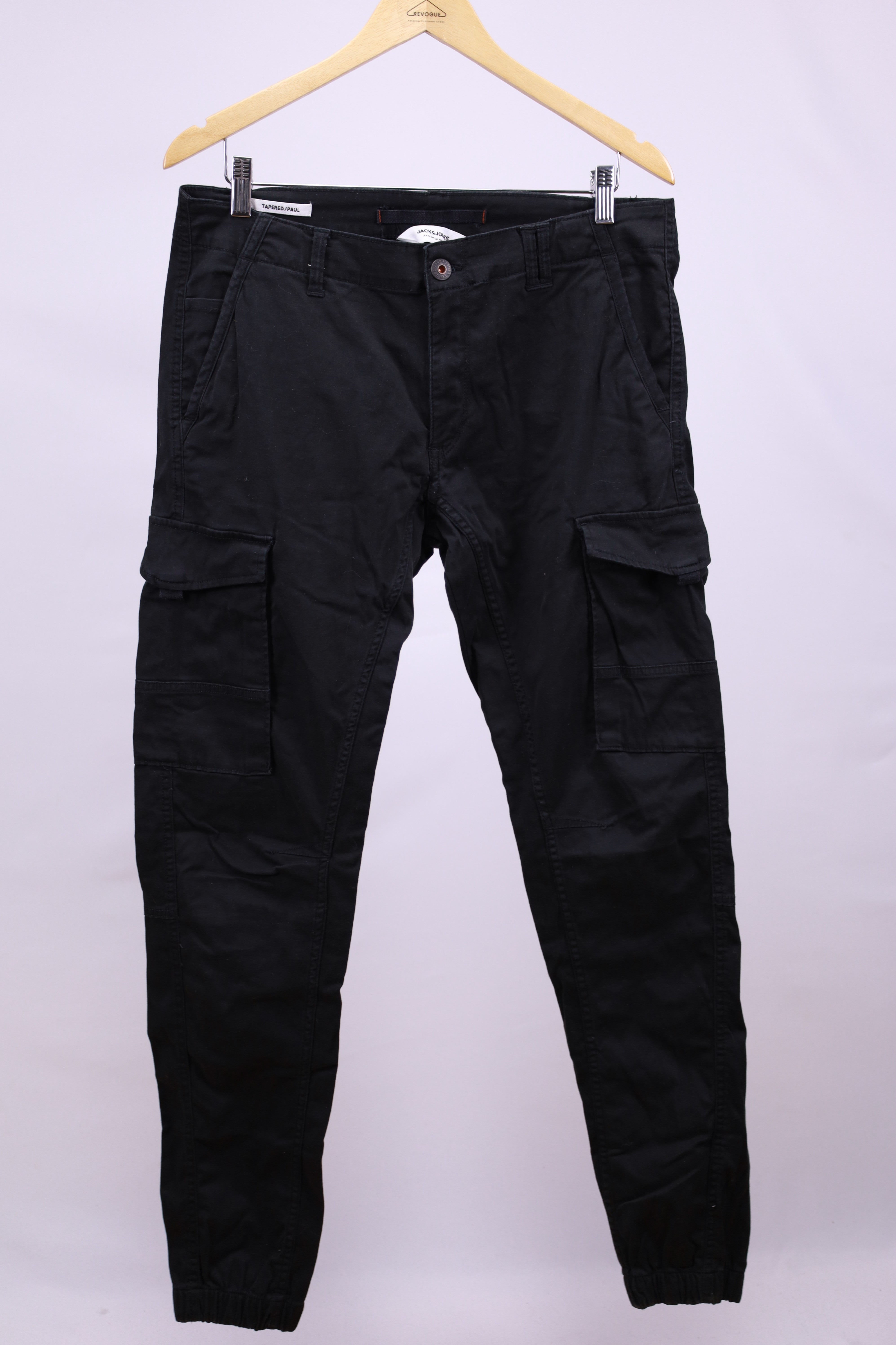 Черни карго панталони Jack&Jones