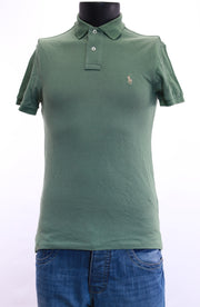 Мъжка зелена тениска с яка Polo Ralph Lauren