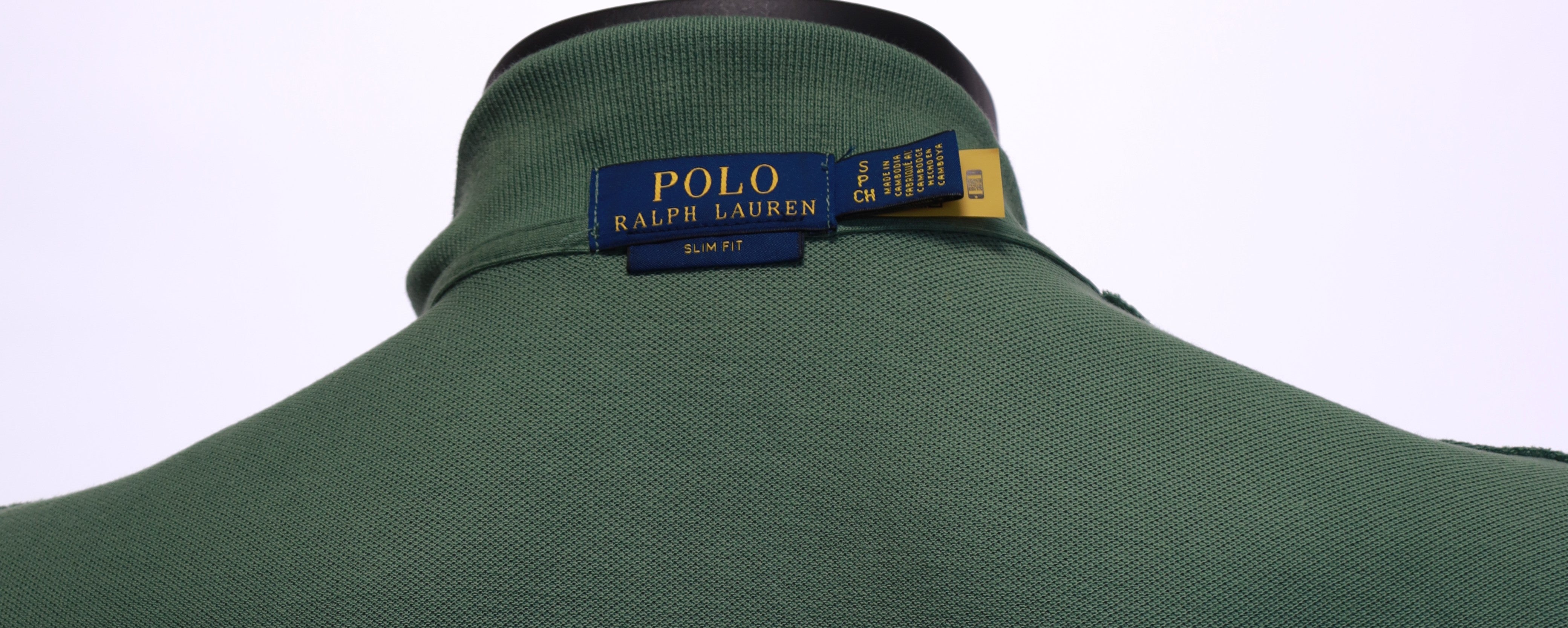 Мъжка зелена тениска с яка Polo Ralph Lauren