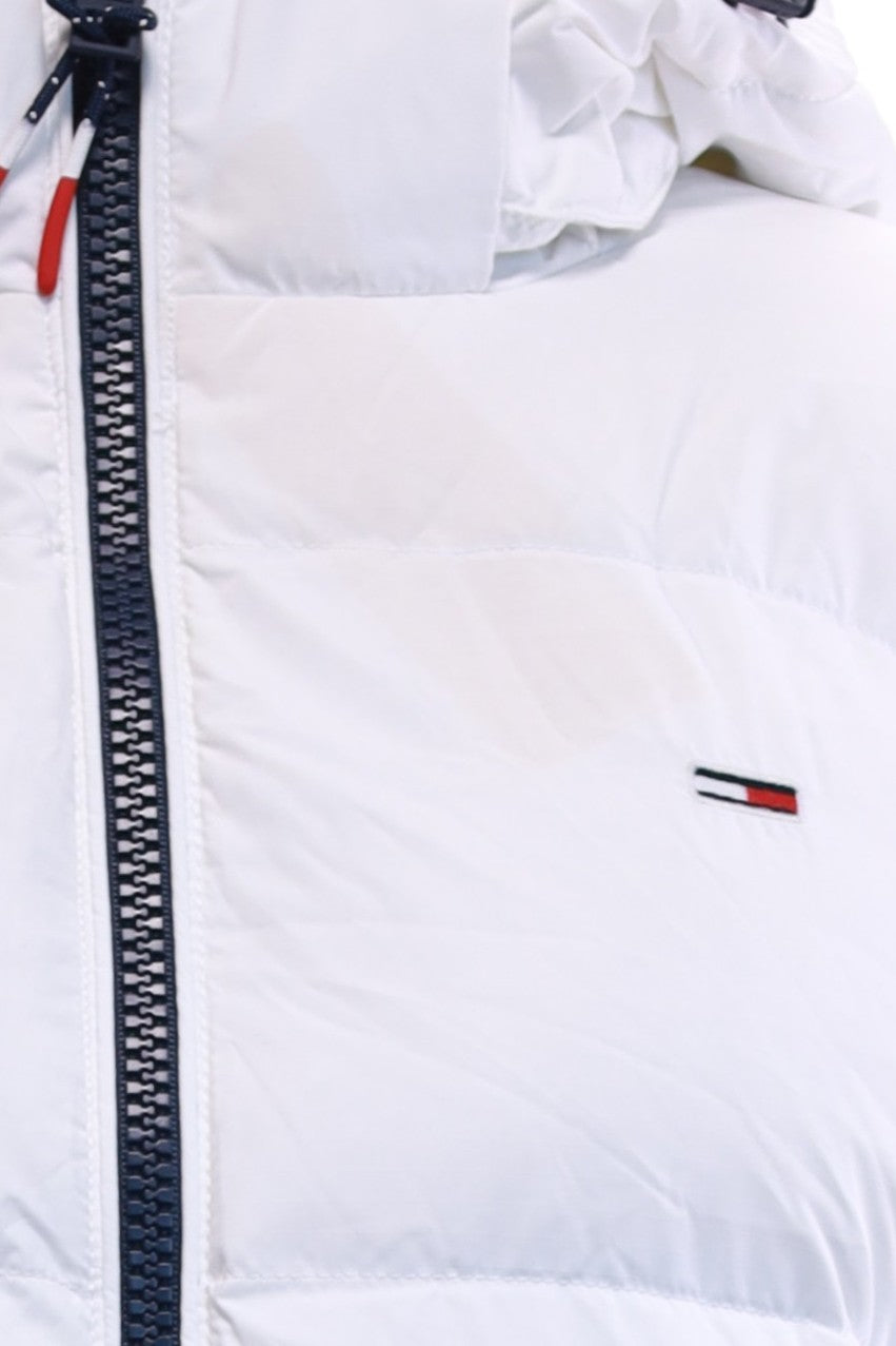 Бяло дамско яке Tommy Jeans L