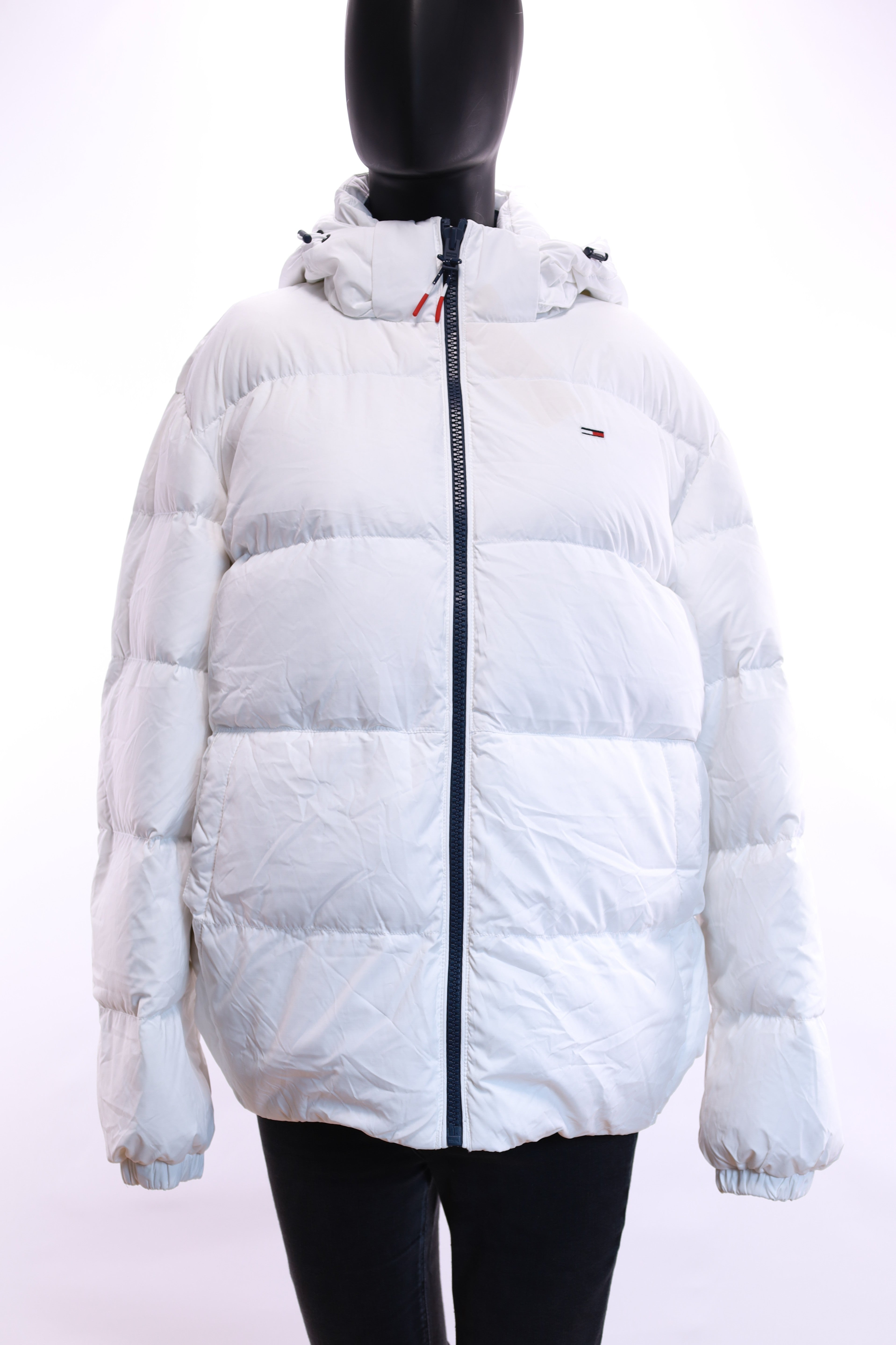 Бяло дамско яке Tommy Jeans L