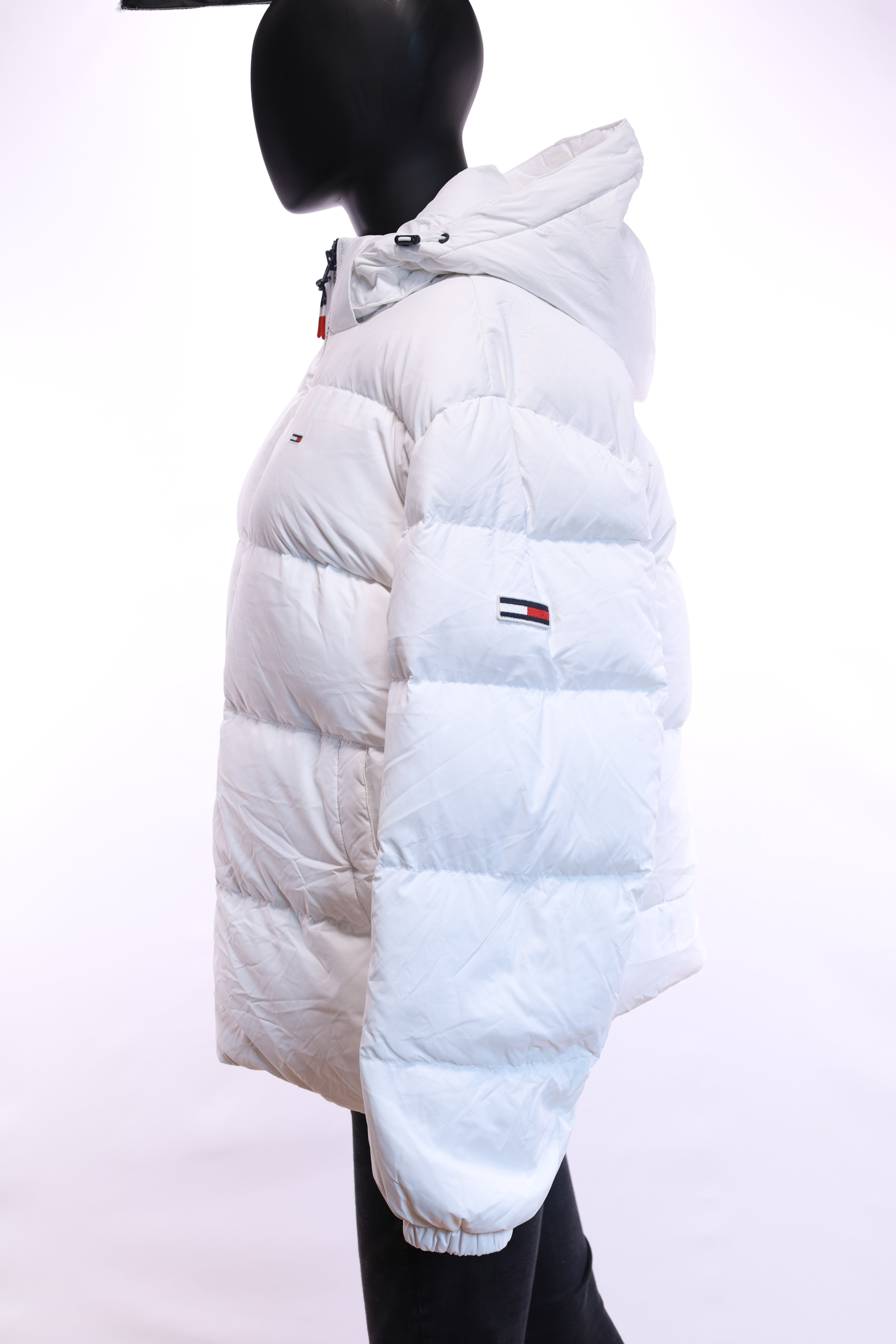 Бяло дамско яке Tommy Jeans L