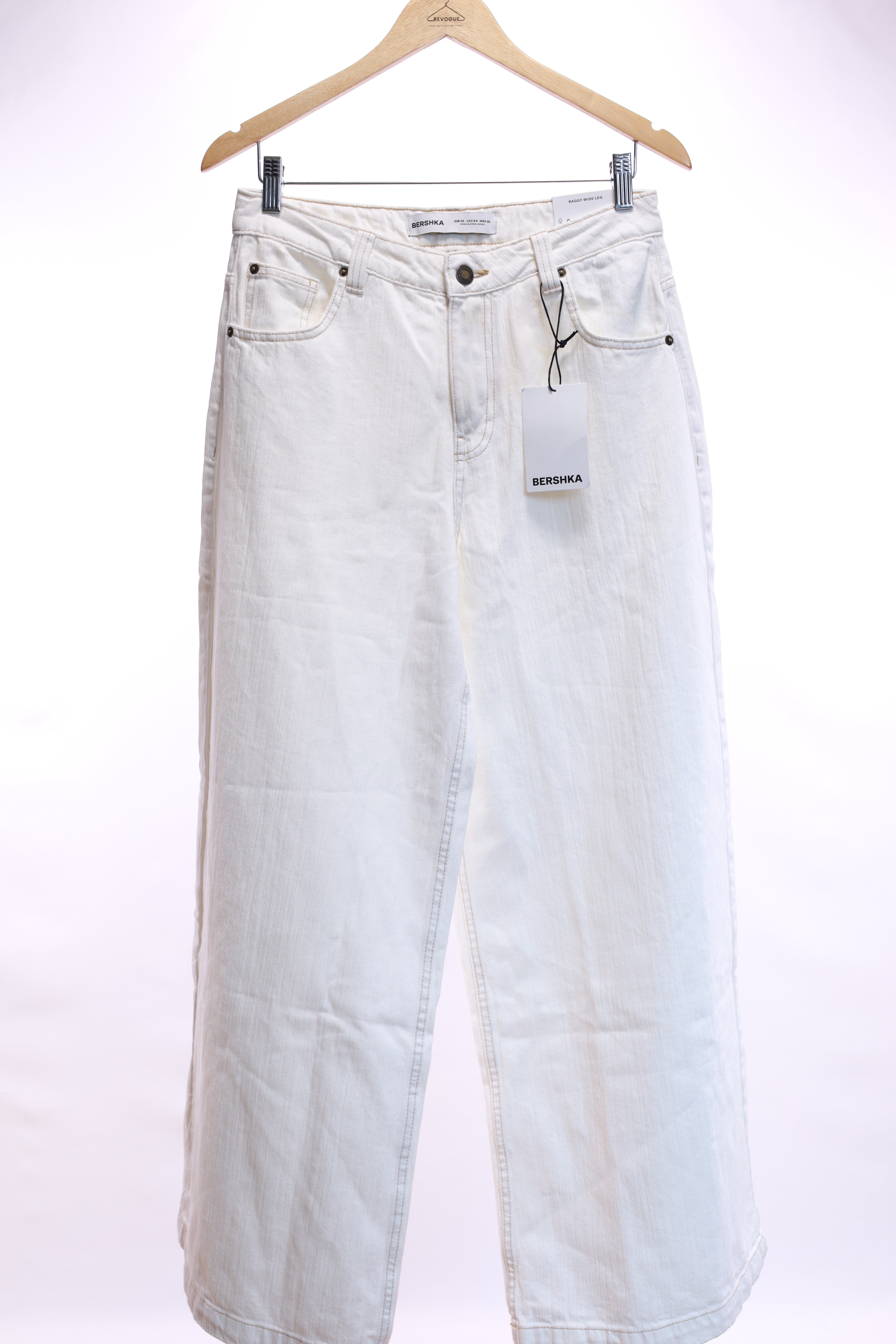 Дамски широки дънки Bershka S