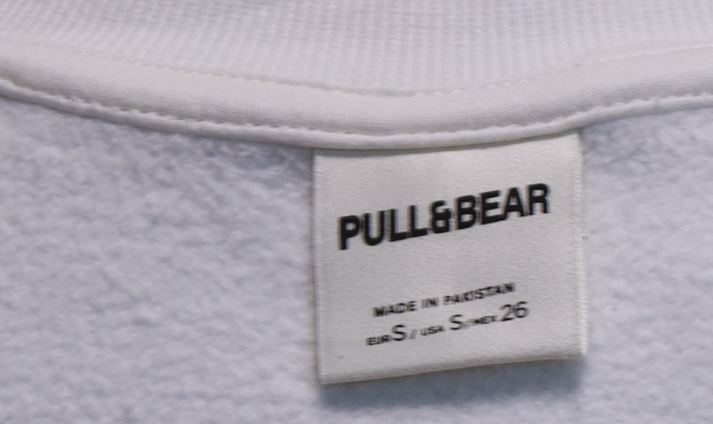 Бяла блуза Pull&Bear S
