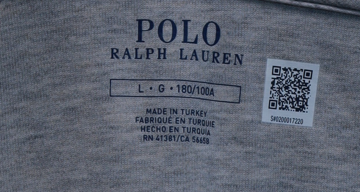 Polo Ralph Lauren L сив суичър с цип