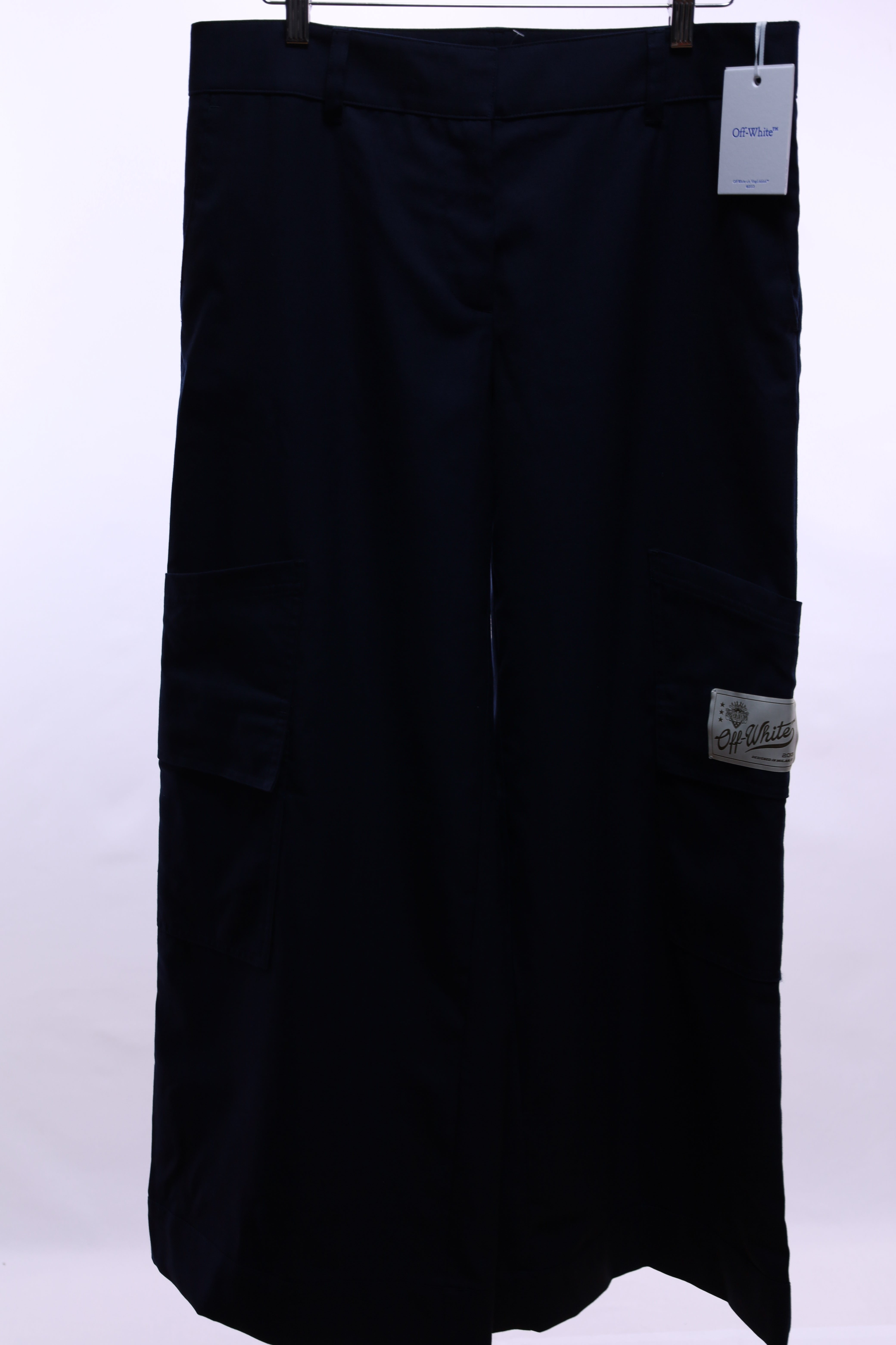 OFF White Gabardine Tariloring Cargo EU46 дамски панталони