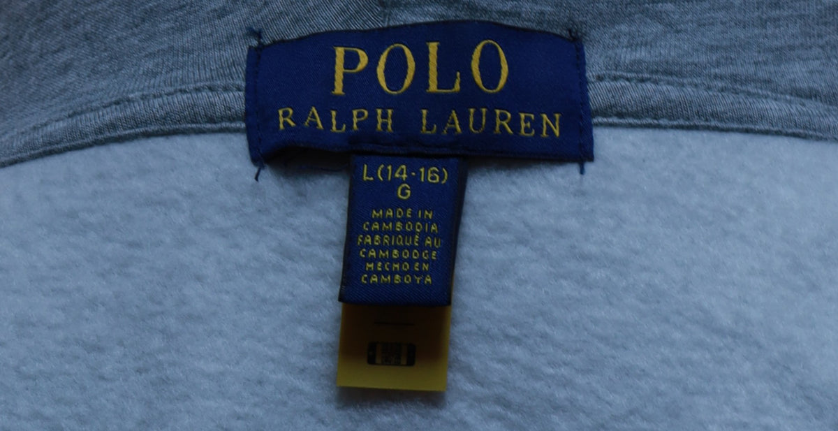 Ralph Lauren S сив суичър с цип