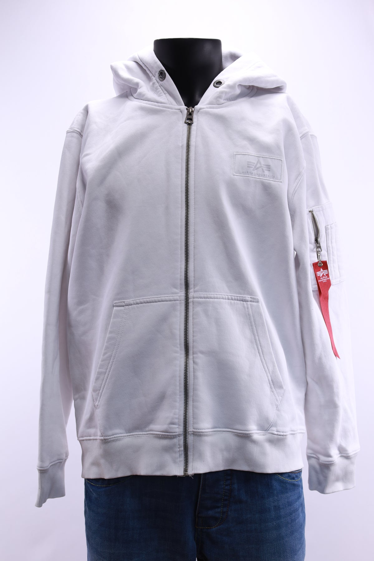 Мъжки суичър с цип Alpha Industries L