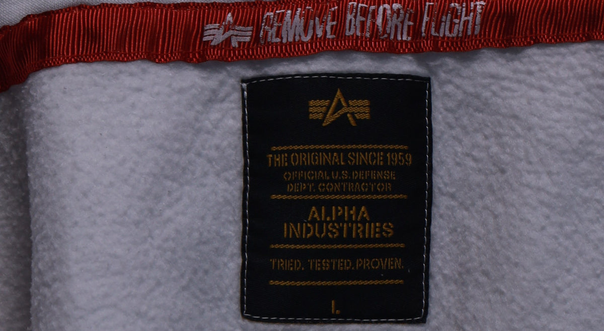 Мъжки суичър с цип Alpha Industries L
