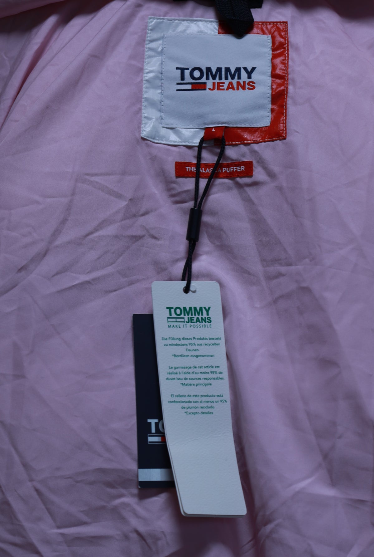 Яке Tommy Jeans Alaska Puffer french orchid L